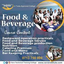 Food and Beverage Services is a course that train students in the basics of  restaurant cooking and baking, food safety procedures and nutrition. ...  The variety of production and service jobs exist